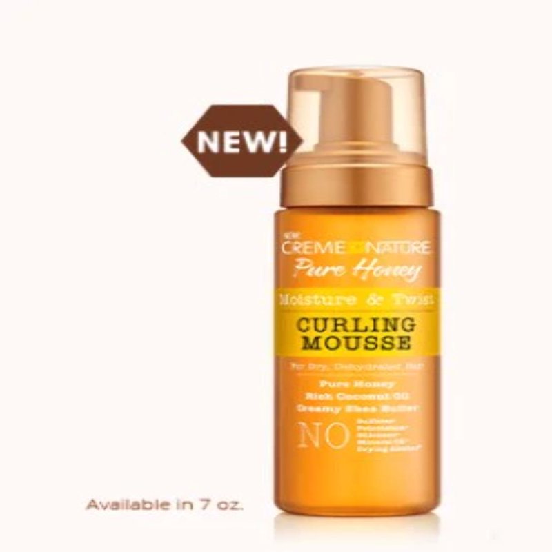 Moisturizing Curling Mousse with Pure Honey & Coconut Oil - 3 Pack