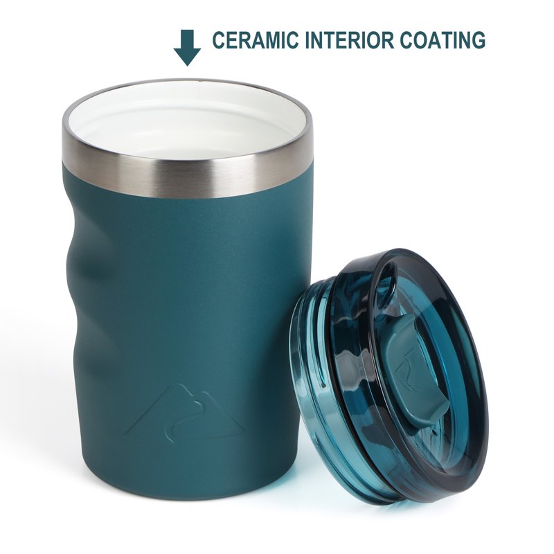 12oz Stainless Steel Insulated Travel Tumbler with Slider Lid - Teal Rain