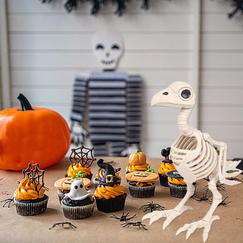 Halloween Skeleton Animal Decoration - Horror Skeleton Ornaments for Haunted House & Bar