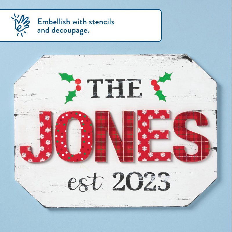 Unfinished MDF Wood Letter M - 5 Inch Craft & Decor Sign
