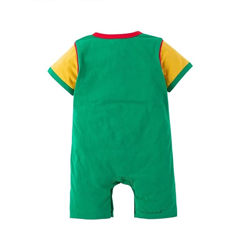 Baby Toddler Anime Cartoon Cotton Romper - Dumpling Green, 18 Months
