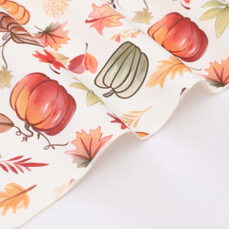 Autumn Leaves Table Runner 13x48 Inches - Fall Harvest Thanksgiving Decor