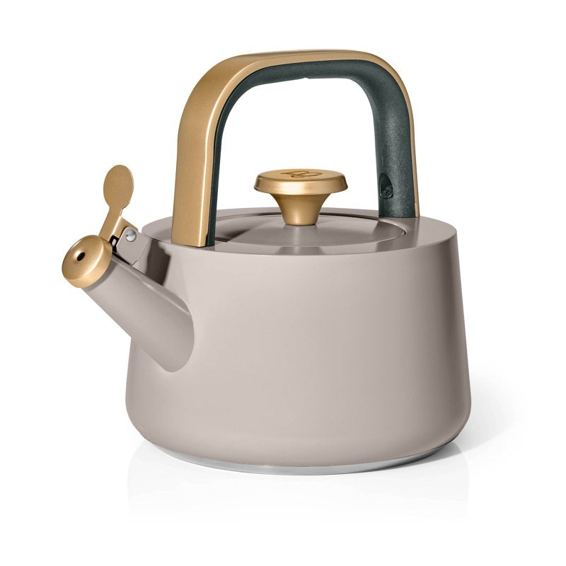 1.8L Ceramic Non-Stick Stovetop Tea Kettle - Porcini Taupe