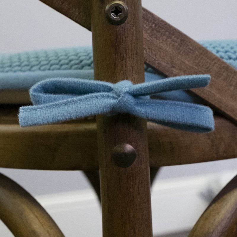 Memory Foam Honeycomb Chair Cushion Pad with Ties - 6-Pack, Teal