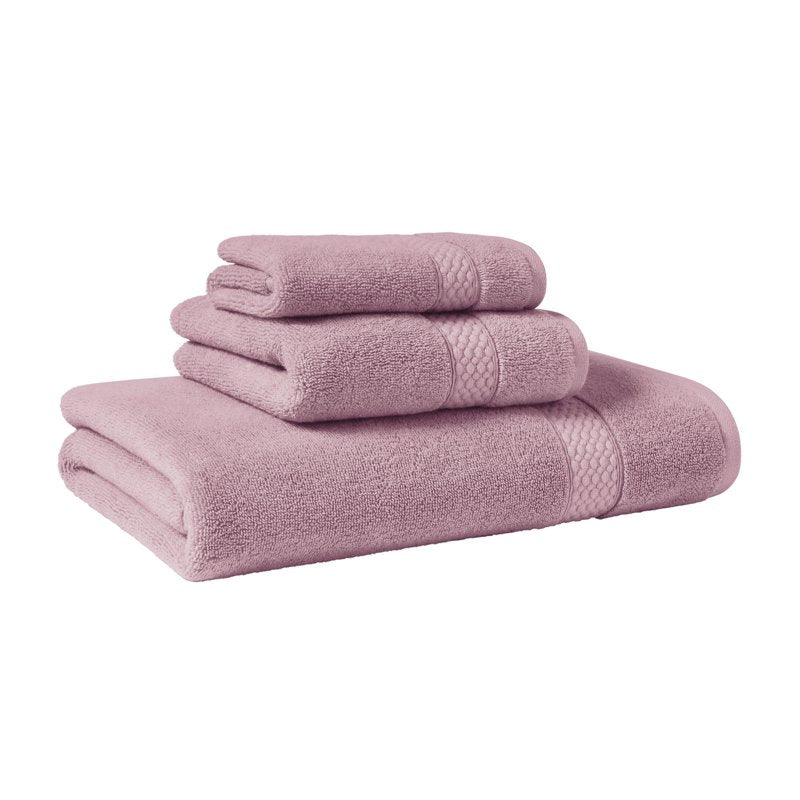 Dobby Washcloth - Rose Pink, 100% Cotton, 13x13 Inches, Drew Barrymore