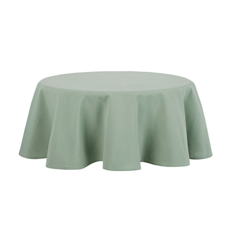 70" Round Fabric Tablecloth - Green, 2 Pack