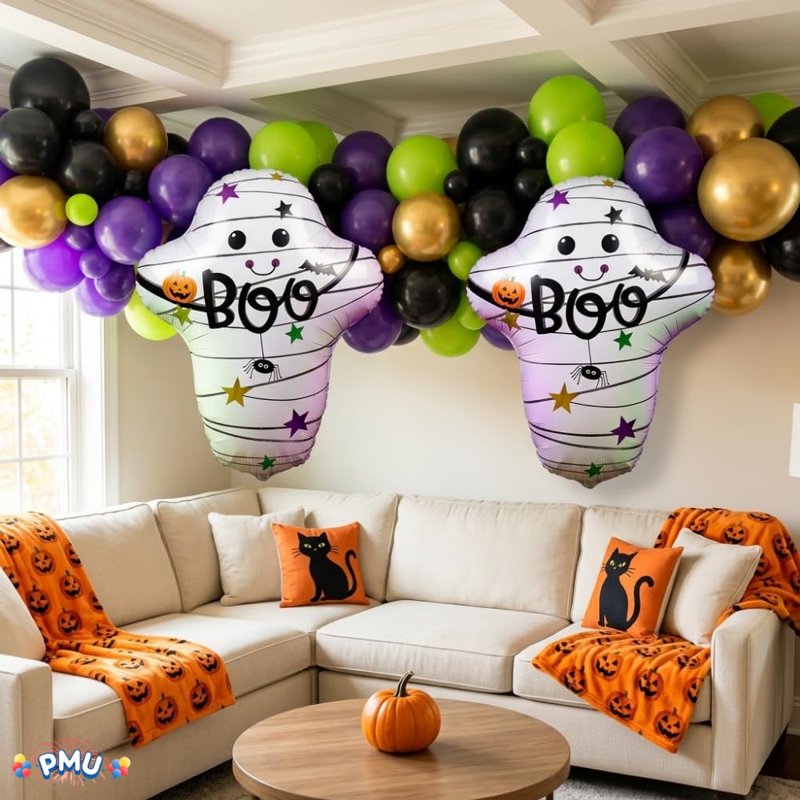 Halloween Mummy Ghost Balloon 25 Inch - Spooky Party Decorations, Pack of 1