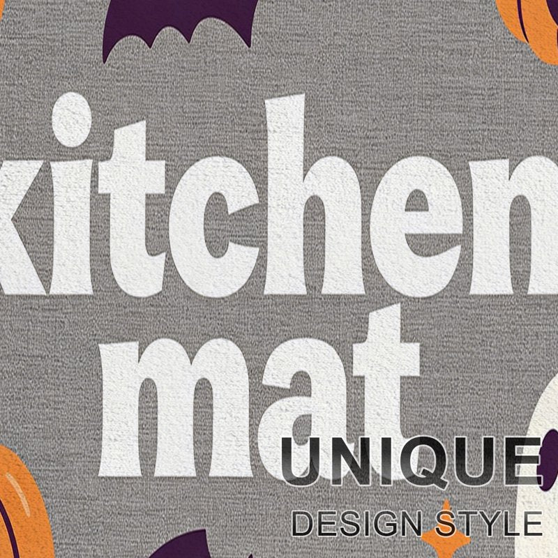 Halloween Pumpkin Lanterns 3-Pack with Flannel Mats Set - Non-Slip Home & Bathroom Decor
