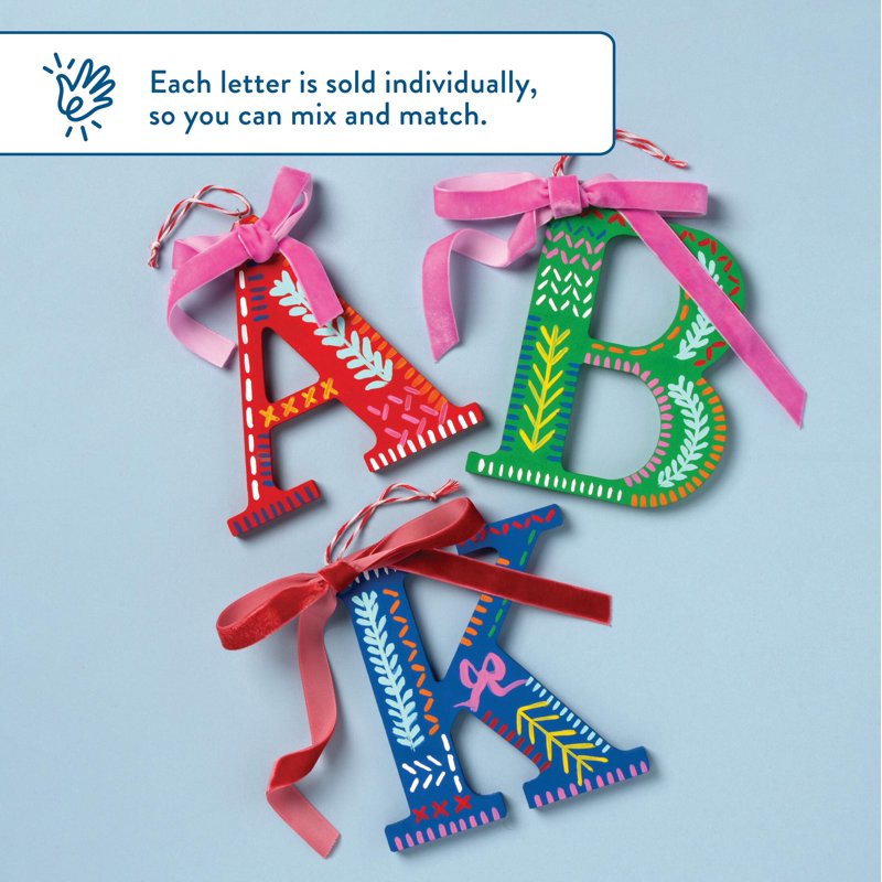 Unfinished Wood MDF Letter F - 5 Inch DIY Arts & Crafts Personalization - Hello Hobby Variation F