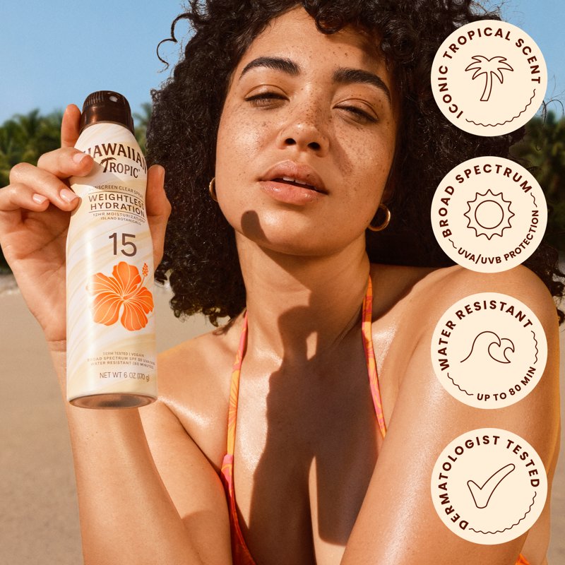 Weightless Hydration Clear Spray Sunscreen SPF 15 - 6 oz