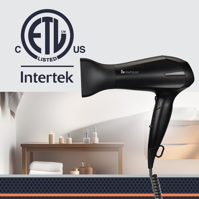Compact Low-Noise Ionic Hair Dryer with Foldable Design - NHHD-001-FS