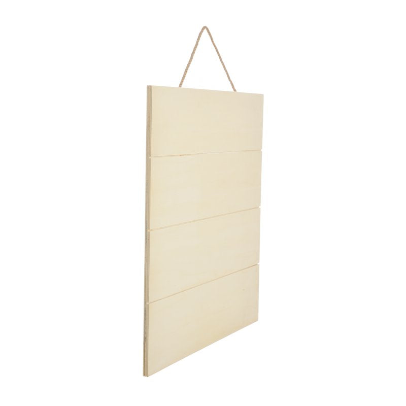 15.75-Inch Unfinished Square Wood Plaque for DIY Decor and Crafts