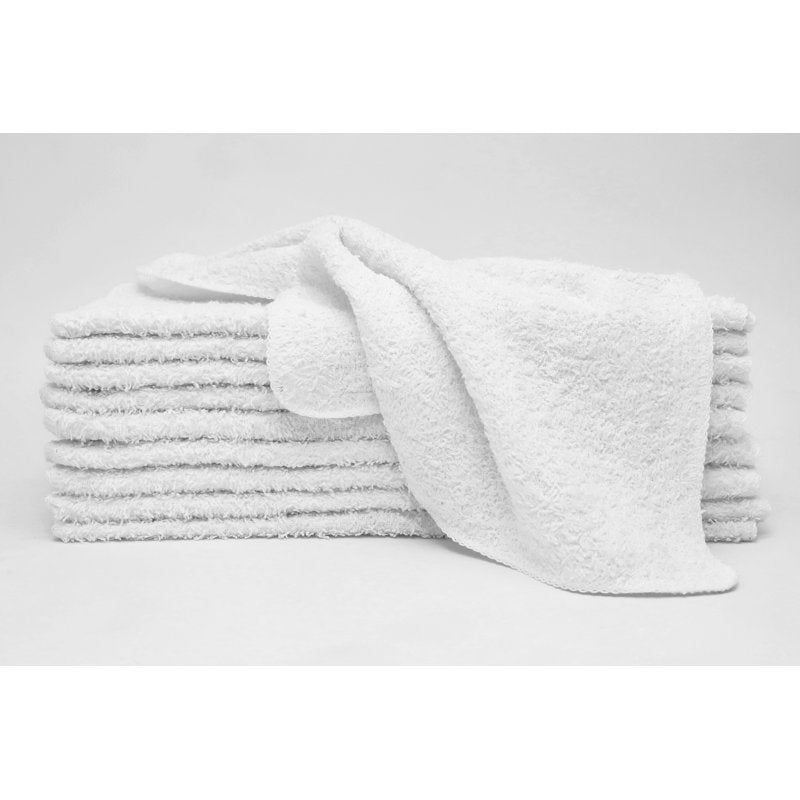 (2 Pack) Mainstays White Washcloths - 18 11x11 Cotton Face & Body Cloths with Quick-Dry