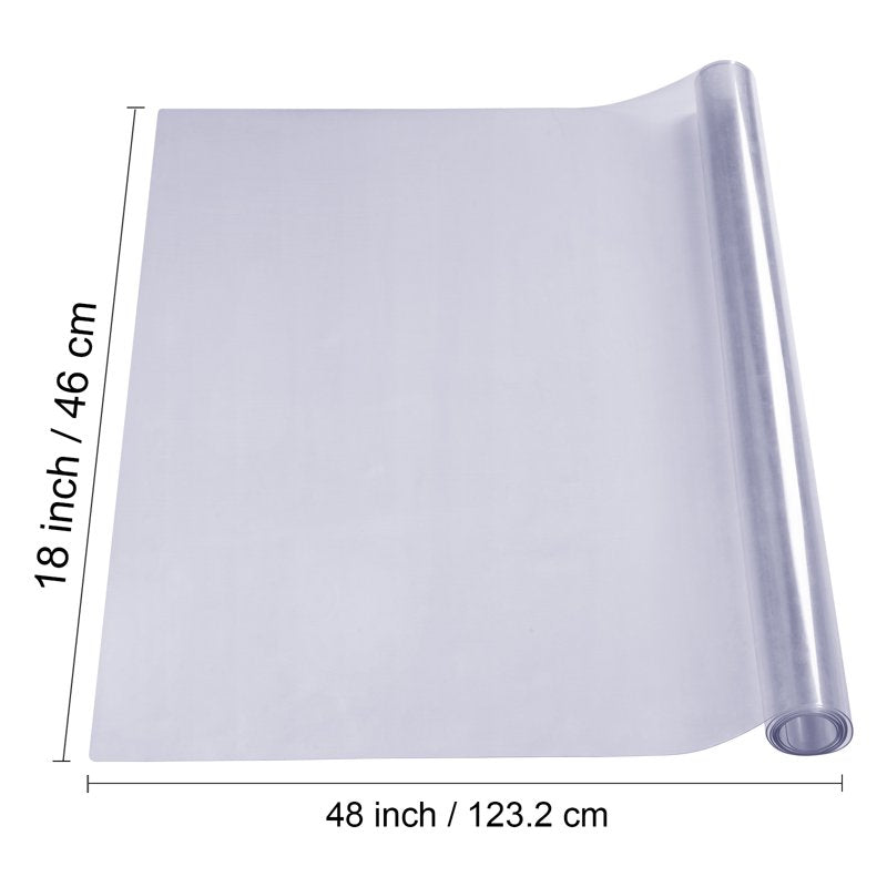 Clear PVC Table Cover Protector 18" x 36" - 1.5mm Thickness
