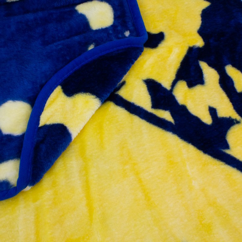 Michigan Wolverines Raschel Throw Blanket - 86x63 Inches College Covers Variation