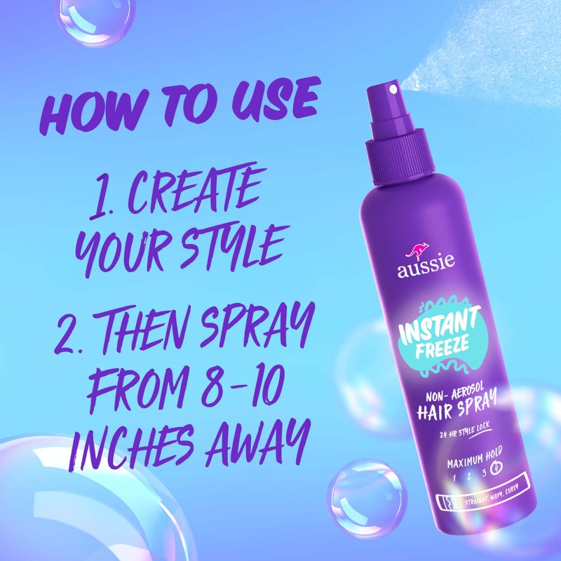 Instant Freeze Non-Aerosol Hair Spray - Maximum Hold, 8.5 fl oz