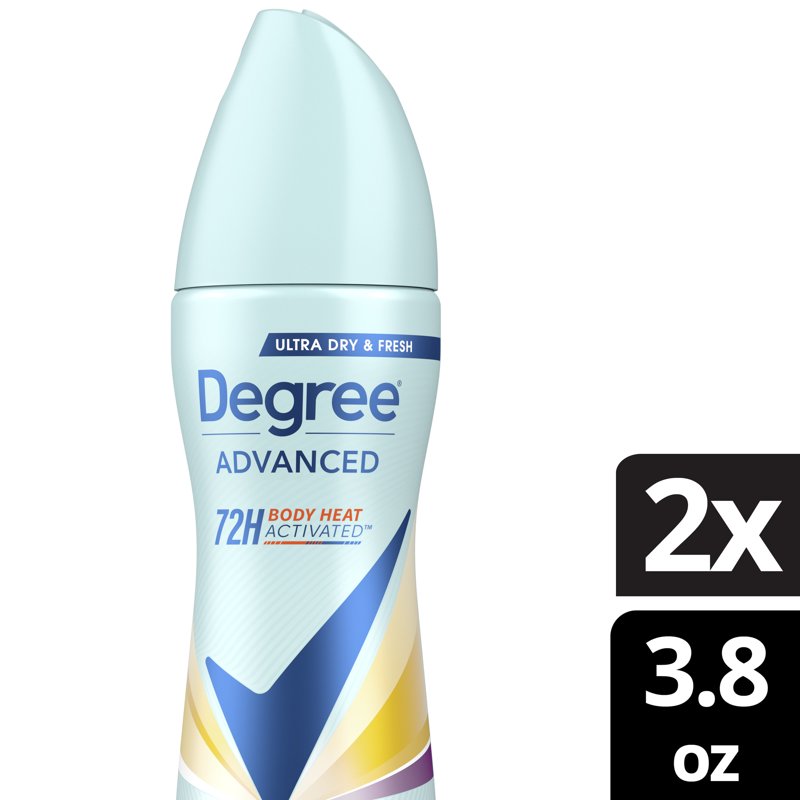 Degree Women Antiperspirant Deodorant Dry Spray, Sexy Intrigue - 3.8 oz Twin Pack