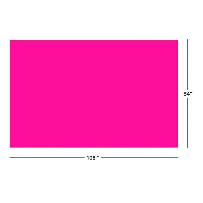 Pink Rectangular Plastic Table Covers - 3 Count, 54x108 IN