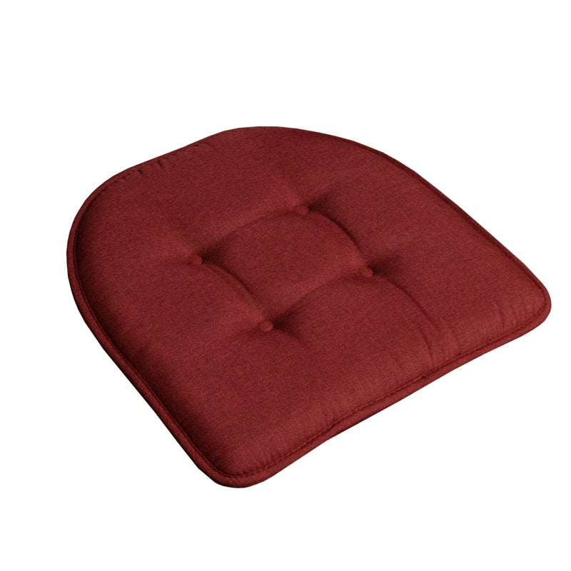 U-Shaped Memory Foam Chair Pad Cushion - 12 Pack, Wine
