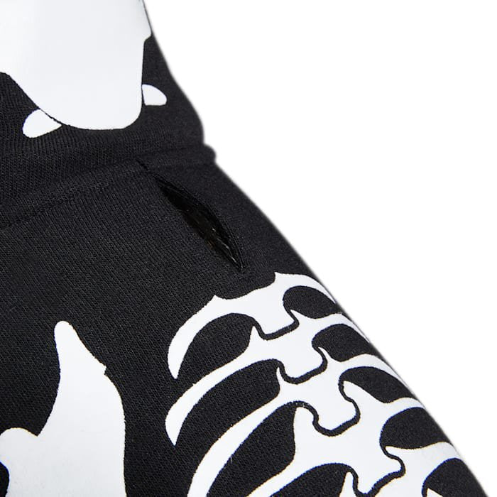 XS Skeleton Pet Hoodie - Small Halloween Pet Clothing, Cozy Fleece Lining