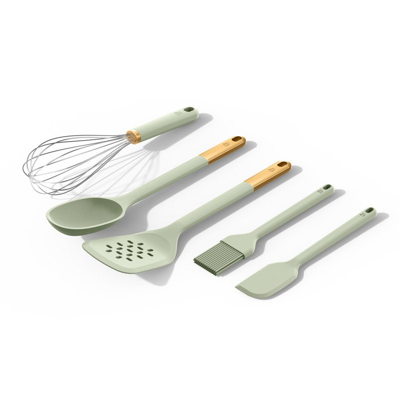 5-Piece Kitchen Tool Set - Sage Green