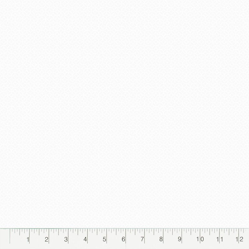White Cotton Hexagon Fat Quarter for Quilting & Sewing - Single