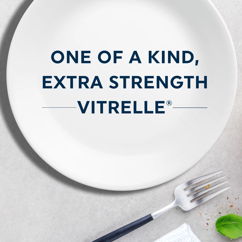 Corelle Madeline 8.5" Glass Salad Plate - 2 Pack