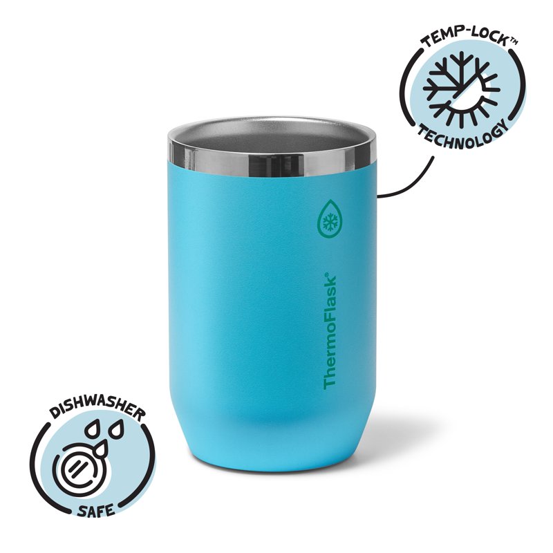 12 oz Insulated Can Cooler and Cup - Vivid Blue