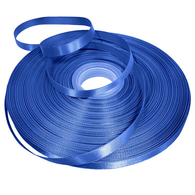 Royal Blue Double Faced Satin Ribbon - 3/8" x 100 Yards, Gwen Studios