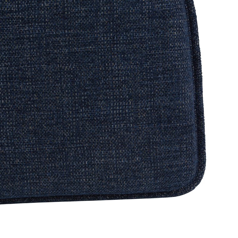 Non-Slip Chenille Chair Cushions - Set of 4, 15" x 16" - Blue