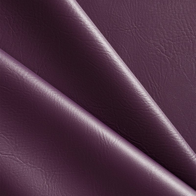 Vinyl Faux Leather Fabric - 54 Inch Wide, 100% Polyester - Plum - Craft Material