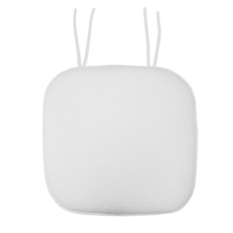 Memory Foam Chair Cushion Pad - Non-Slip, 4-Pack, White