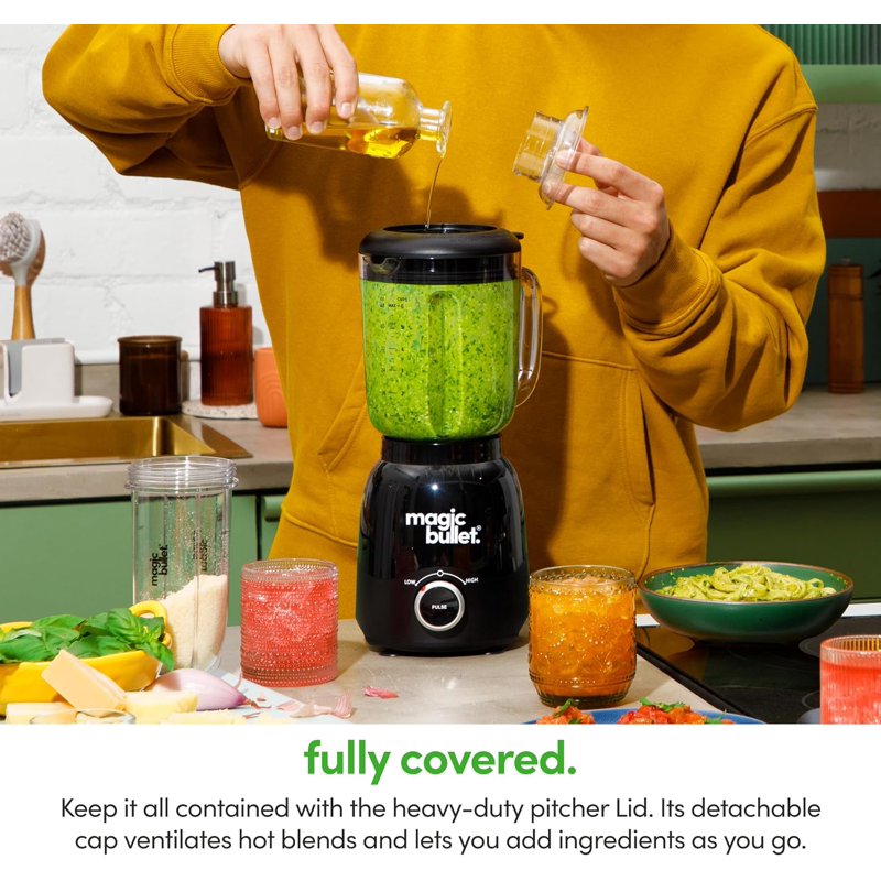 600W Full-Size Blender and Personal Smoothie Maker Combo
