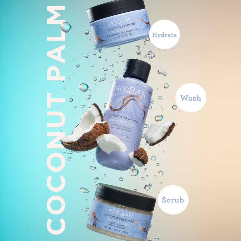 Coconut Palm Moisturizing Body Cream with Shea Butter, 8 fl oz