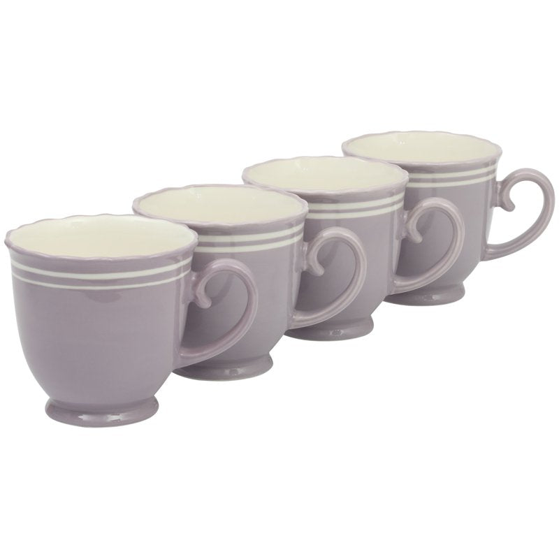 Ainsley Ceramic Mug Set - Iris, 4-Pack