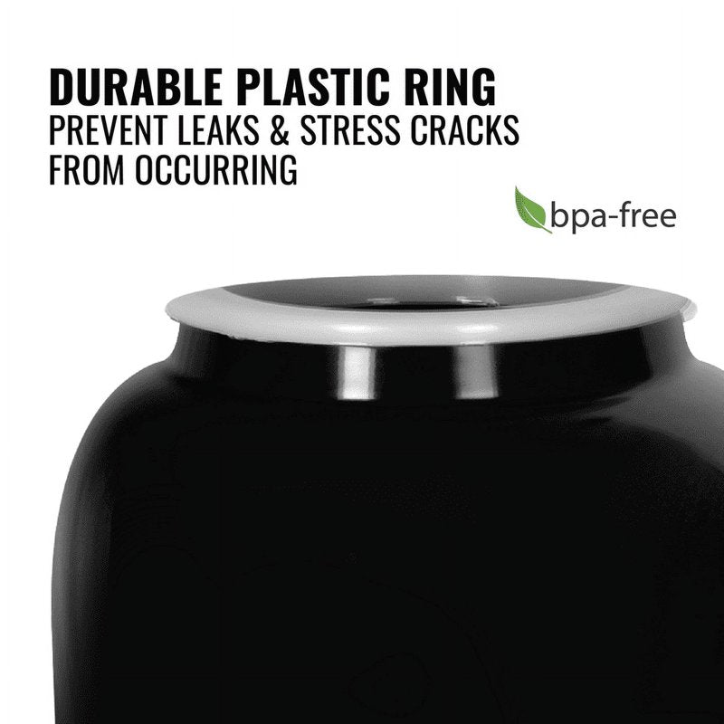 Ceramic Water Dispenser with 5 Gallon Capacity, Faucet & Lid