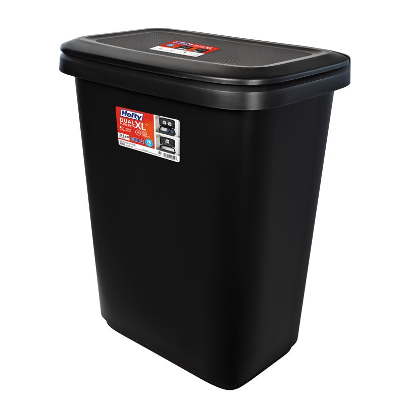 20.4 Gallon Dual Compartment Kitchen Trash Can with Lift Top Lid