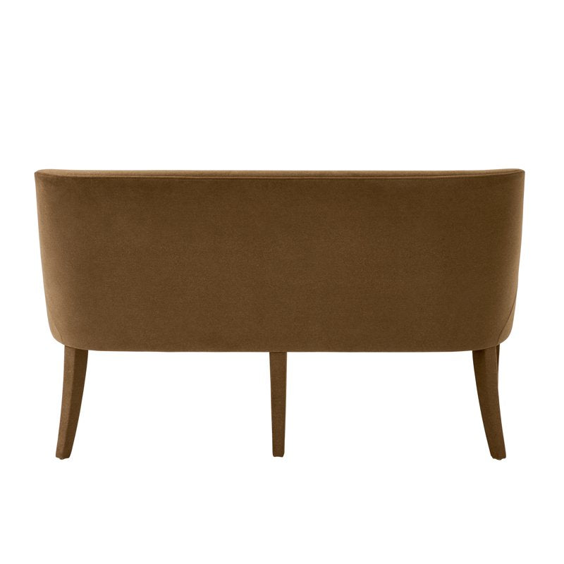 Upholstered Dining Bench - Tobacco - Modern Windsor Design