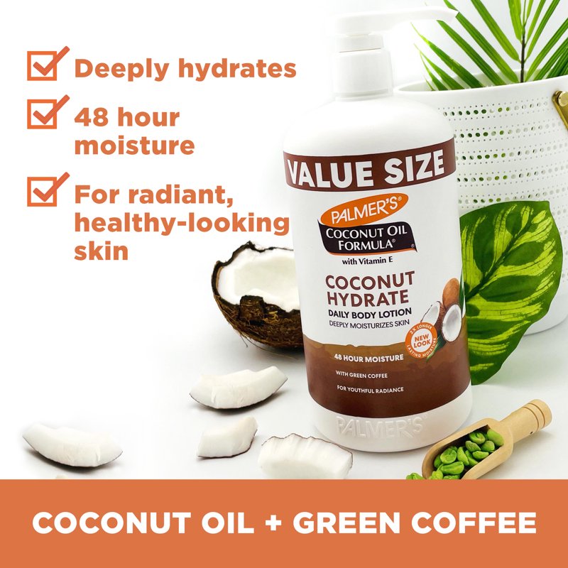 Coconut Oil Formula Daily Body Lotion for Dry Skin - 48 Hour Moisture
