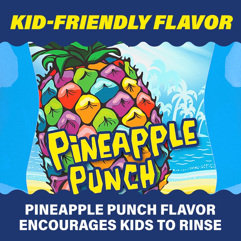Kids Anticavity Fluoride Mouthwash - Alcohol-Free Pineapple Punch, 16.9 oz