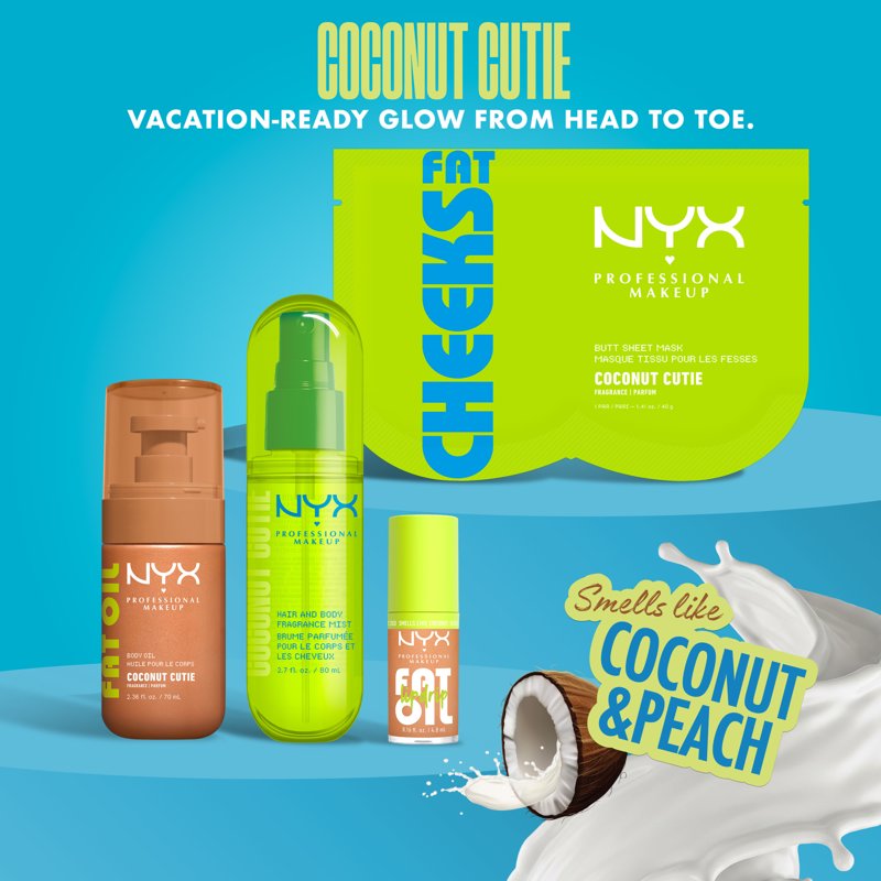 Hydrating Butt Sheet Mask with Jojoba and Avocado Oil - Coconut Cutie