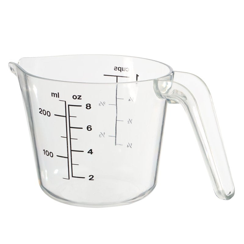 Large Spout Plastic Measuring Cup - 1 Cup, Clear