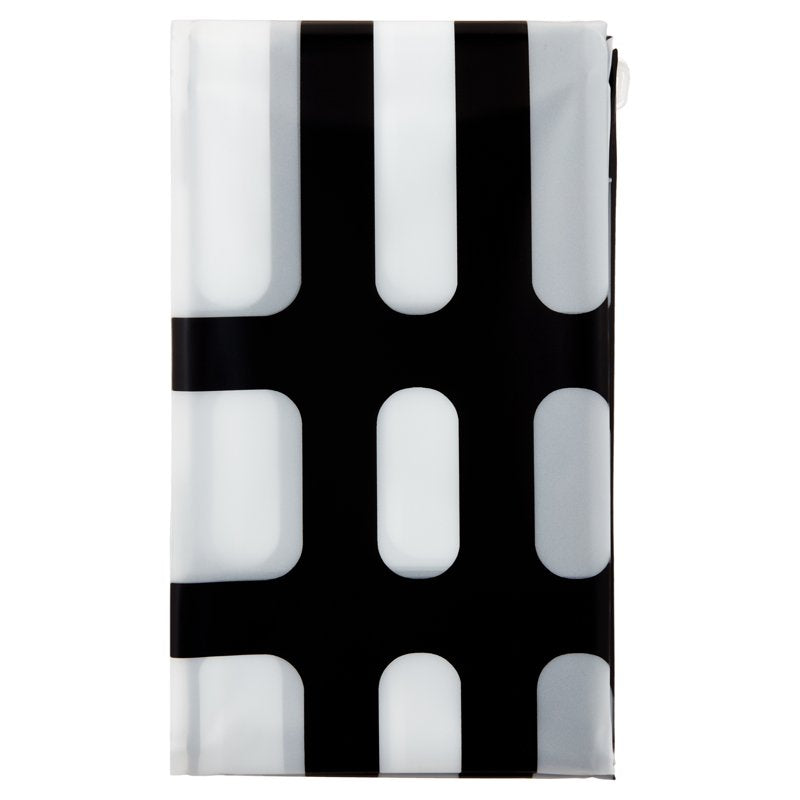 Waterproof PEVA Shower Curtain with Geometric Frosted Design - 70 x 72 Inches