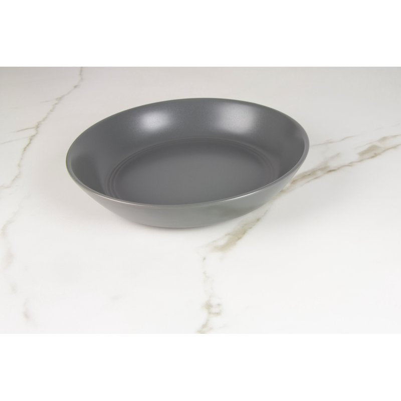 Round Dinner Bowl Set of 2 - 9.5"/36 oz Matte Gray