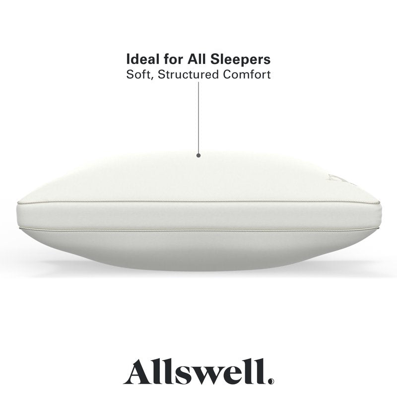 (8 Pack) Allswell Down Alternative Bed Pillows - Medium Firmness, Standard/Queen, Supportive & Soft