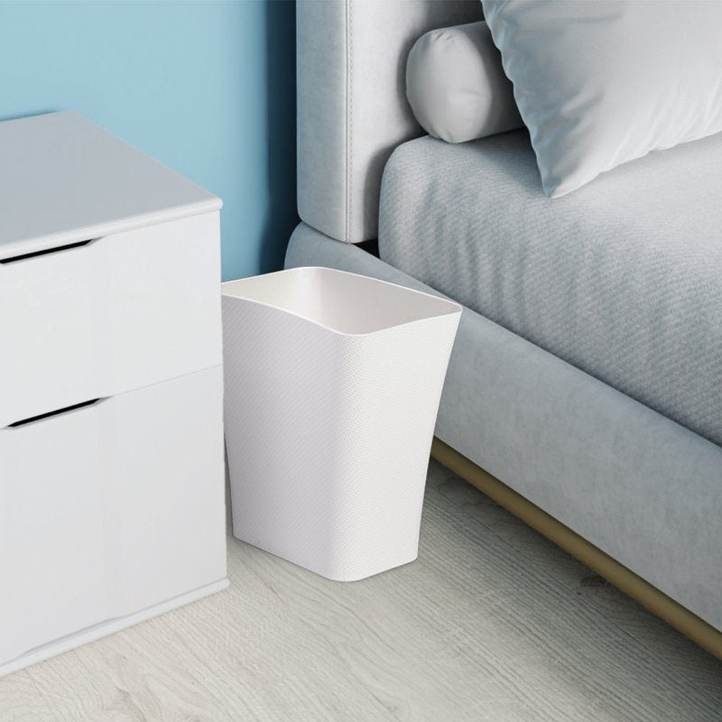 3.1 Gallon Anti-Microbial Bathroom Trash Can - White
