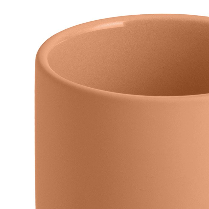 Mainstays Soft Touch Ceramic Toothbrush Holder - Terracotta Finish, Adult