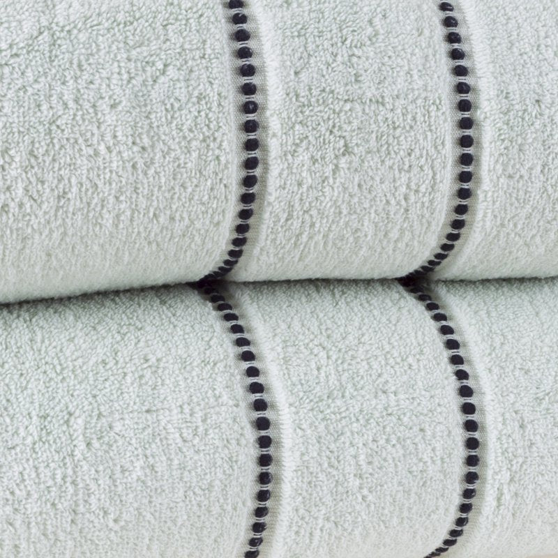 Seafoam Luxury Cotton Bathroom Towels Set - Quick Dry 2-Piece