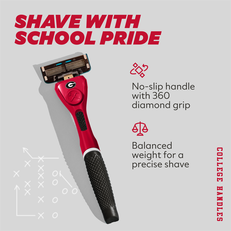 6-Blade Razor Starter Set with Diamond Grip Handle
