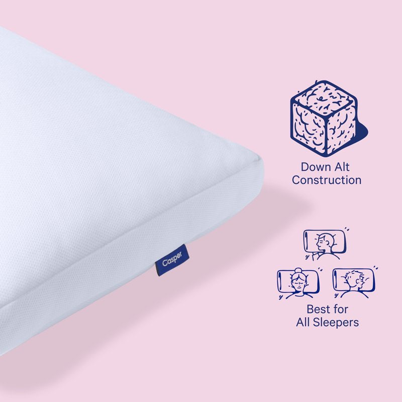 (4 Pack) Cooling Pillow for Sleep - Standard Size, Medium Profile, Fluffy & Supportive